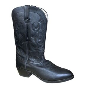 Durango Men's 12" All Black Round Toe Western Cowboy Boots Size 10,5 EE